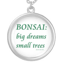 Bonsaïs, petite conception d'arbres de grands rêve pendentifs