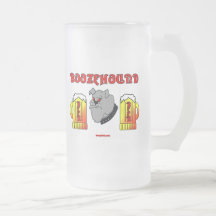 Boozehound, tasse de bière givrée, verre, Tankard,