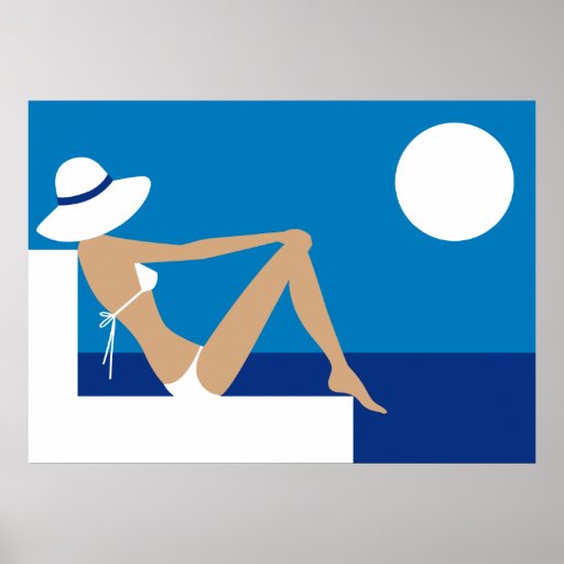 bord de la mer affiche