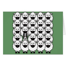 Border collie Lisse-Enduit chez les moutons Cartes