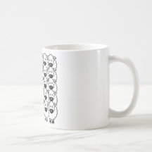 Border collie Lisse-Enduit chez les moutons Tasse À Café