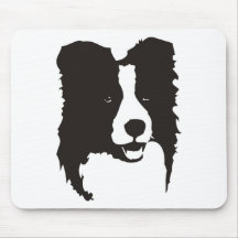 Border collie tapis de souris