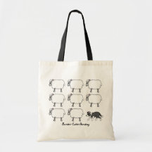 Border collie vivant en troupe le sac de moutons