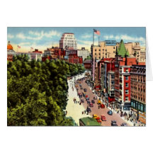 Boston le Massachusetts Carte De Vœux