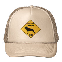 Boston Terrier croisant le signe (XING) Casquette