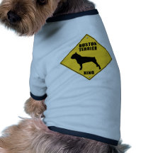 Boston Terrier croisant le signe (XING) T-shirt Pour Toutou