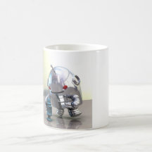 Bot de Jo CONTRE peu de tasse bleue de Bot