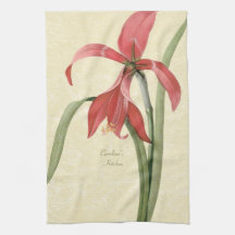 Botanique personnalisé par coutume de fleur d'amar linge de cuisine