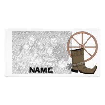 Botte de cowboy Photocard Cartes De Vœux Avec Photo