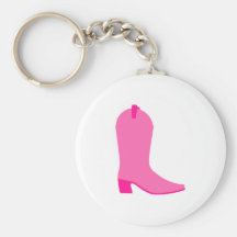 Botte rose de cow-girl porte-clef