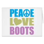 Bottes d'amour de paix carte