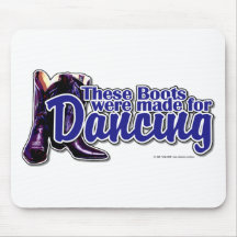 Bottes de danse tapis de souris