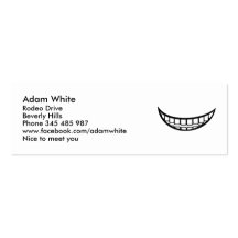 Bouche de sourire modèle de carte de visite