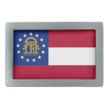 Boucle de ceinture avec le drapeau de l'état de la