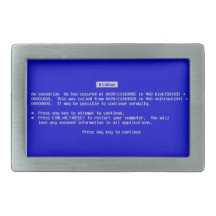 Boucle de ceinture de BSOD - écran bleu de la mort