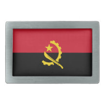 Boucle de ceinture de drapeau de l'Angola