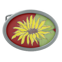 Boucle de ceinture de tournesol