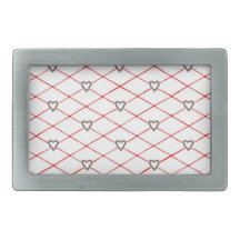 Boucles de ceinture croisées rouges de Criss de co