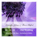 Boucles pourpres invitations personnalisées