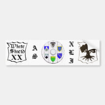 Bouclier blanc XX de Darkwood, EN TANT QUE XLI Adhésif Pour Voiture