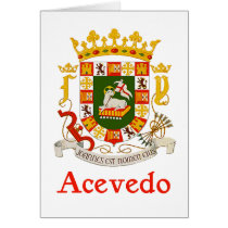 Bouclier d'Acevedo de Porto Rico cartes