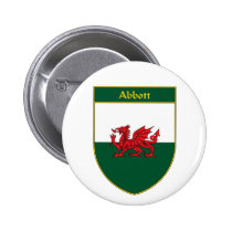 Bouclier de drapeau d'Abbott Gallois badges publicitaires