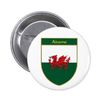 Bouclier de drapeau d'Adams Gallois badges publicitaires