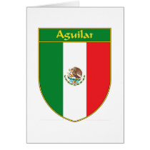 Bouclier de drapeau d'Aguilar Mexique cartes