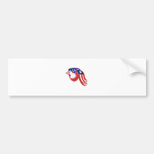 Bouclier de drapeau de bannière étoilée d'Eagle d' Autocollants Pour Voiture