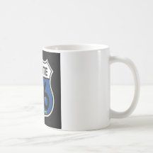 Bouclier de l'itinéraire 66 de drapeau du Kansas Tasse À Café