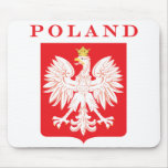 Bouclier de rouge de la Pologne Eagle Tapis De Souris