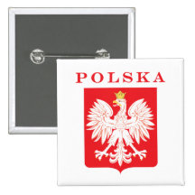 Bouclier de rouge de Polska Eagle Pin's Avec Agrafe