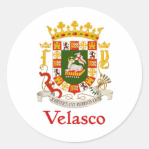 Bouclier de Velasco Porto Rico Adhésifs Ronds
