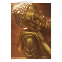 Bouddha de sommeil carte de vœux