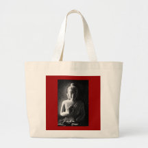 Bouddha découpé par monochrome sacs de toile