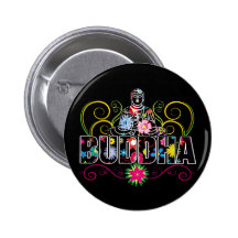 Bouddha en fleurs pin's