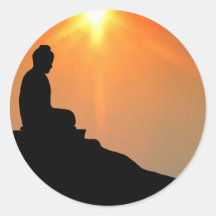 Bouddha méditant autocollants