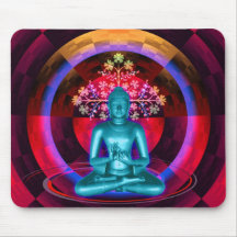 Bouddha méditant Mousepad Tapis De Souris