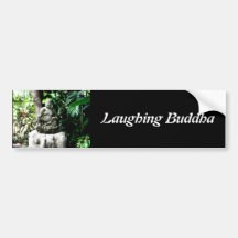 Bouddha riant thaïlandais dans le jardin adhésifs pour voiture