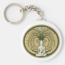 Bouddha sous l'arbre de Bodhi Porte-clef