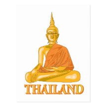 Bouddha thaïlandais carte postale