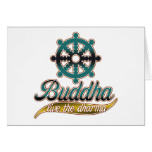 Bouddha vivent le Dharma Cartes De Vœux