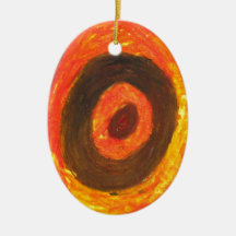 Boudine en pastel (expressionisme abstrait) ornement de noël