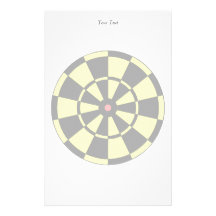 Boudine rouge noire jaune de cible papier à lettre