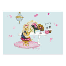 Boudoir de Yorkshire Terrier Modèles De Cartes De Visite