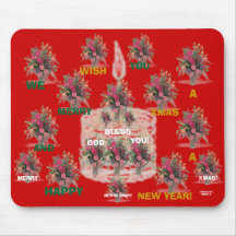Bougie de paix MousePad Tapis De Souris