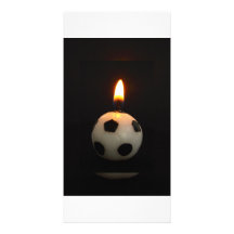 bougie du football photocarte personnalisée