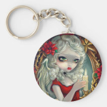 Bougie" Keychain "de Noël Porte-clef