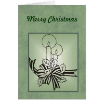 Bougies de Noël Carte De Vœux