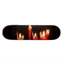 Bougies éffrayantes dans l'obscurité skateboards customisés